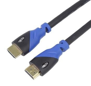 PremiumCord Ultra HDTV 4K@60Hz kabel HDMI 2.0b Color + pozlátené konektory 0,5 m kphdm2v05